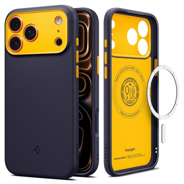 Spigen iPhone 17 Pro Max Skal Nano Pop MagFit Blueberry Navy