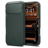 Spigen iPhone 17 Pro Max Skal Optik Armor MagFit Abyss Green