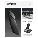 Spigen iPhone 17 Pro Max Skal Optik Armor MagFit Svart