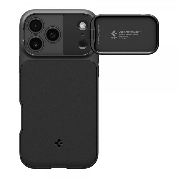 Spigen iPhone 17 Pro Max Skal Optik Armor MagFit Svart