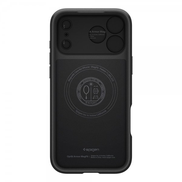 Spigen iPhone 17 Pro Max Skal Optik Armor MagFit Svart