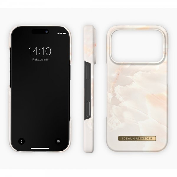 Ideal of Sweden iPhone 17 Pro Max Skal Printed Case MagSafe Rose Pearl Marble