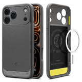 Spigen iPhone 17 Pro Max Skal Rugged Armor MagFit Marble Gray