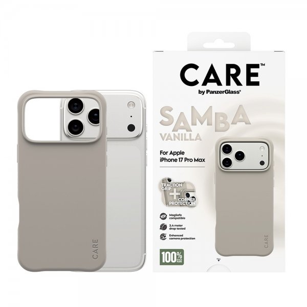 CARE by PanzerGlass iPhone 17 Pro Max Skal Samba MagSafe Vanilla