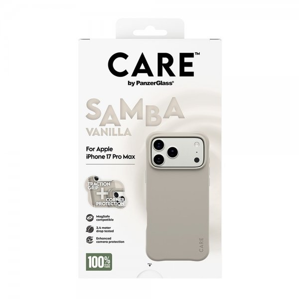 CARE by PanzerGlass iPhone 17 Pro Max Skal Samba MagSafe Vanilla