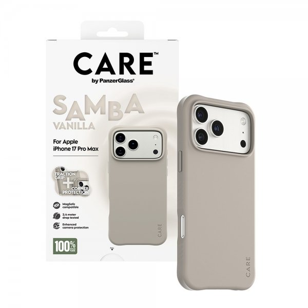 CARE by PanzerGlass iPhone 17 Pro Max Skal Samba MagSafe Vanilla
