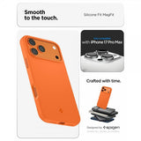 Spigen iPhone 17 Pro Max Skal Silicone Fit MagFit Cosmic Orange