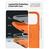 Spigen iPhone 17 Pro Max Skal Silicone Fit MagFit Cosmic Orange