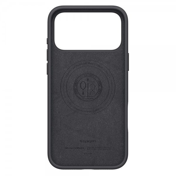 Spigen iPhone 17 Pro Max Skal Silicone Fit MagFit Svart