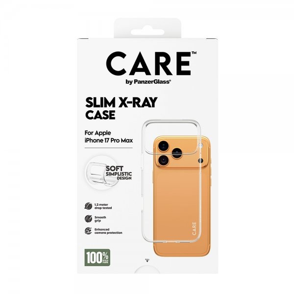 CARE by PanzerGlass iPhone 17 Pro Max Skal Slim X-Ray Transparent