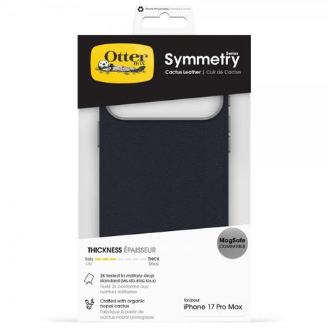 Otterbox iPhone 17 Pro Max Skal Symmetry Cactus Leather MagSafe Blue Sentiment