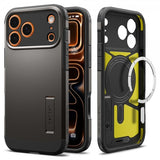 Spigen iPhone 17 Pro Max Skal Tough Armor T MagFit Gunmetal
