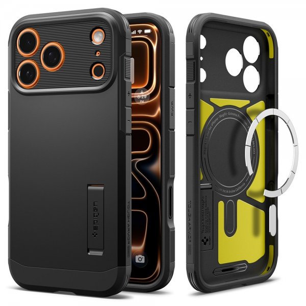 Spigen iPhone 17 Pro Max Skal Tough Armor T MagFit Svart