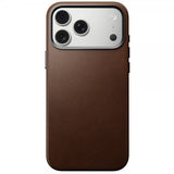 Nomad iPhone 17 Pro Max Skal Traditional Leather Case Brun