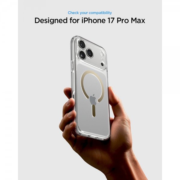 Spigen iPhone 17 Pro Max Skal Ultra Hybrid MagFit Clear Gold