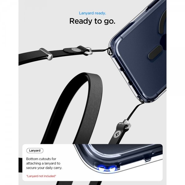 Spigen iPhone 17 Pro Max Skal Ultra Hybrid MagFit Clear Graphite