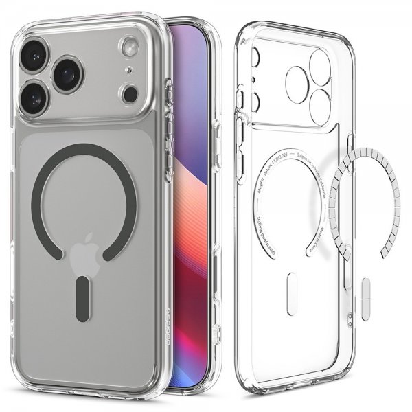 Spigen iPhone 17 Pro Max Skal Ultra Hybrid MagFit Clear Graphite