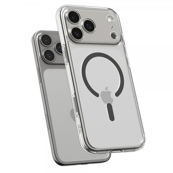 Spigen iPhone 17 Pro Max Skal Ultra Hybrid MagFit Clear Graphite