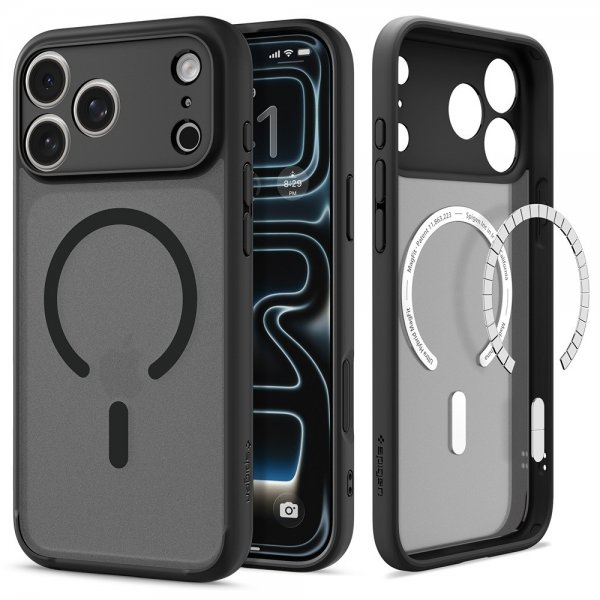 Spigen iPhone 17 Pro Max Skal Ultra Hybrid MagFit Frost Black