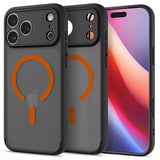 Spigen iPhone 17 Pro Max Skal Ultra Hybrid MagFit Frost Black Orange