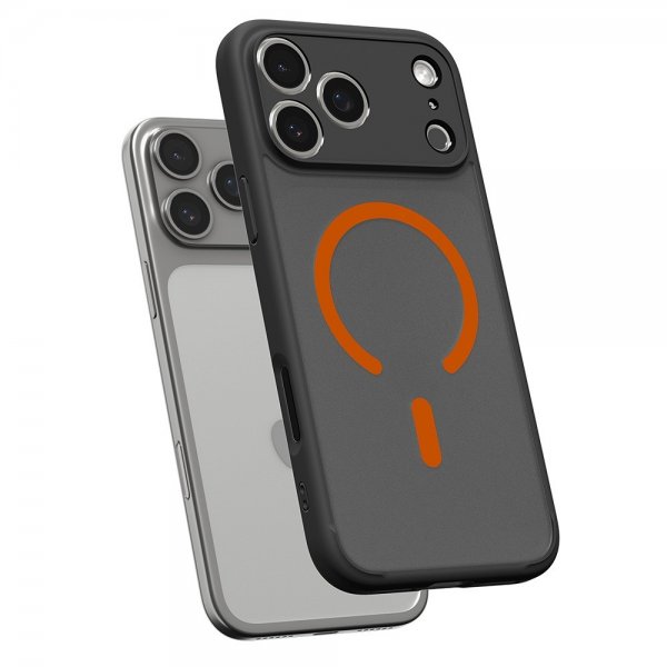 Spigen iPhone 17 Pro Max Skal Ultra Hybrid MagFit Frost Black Orange