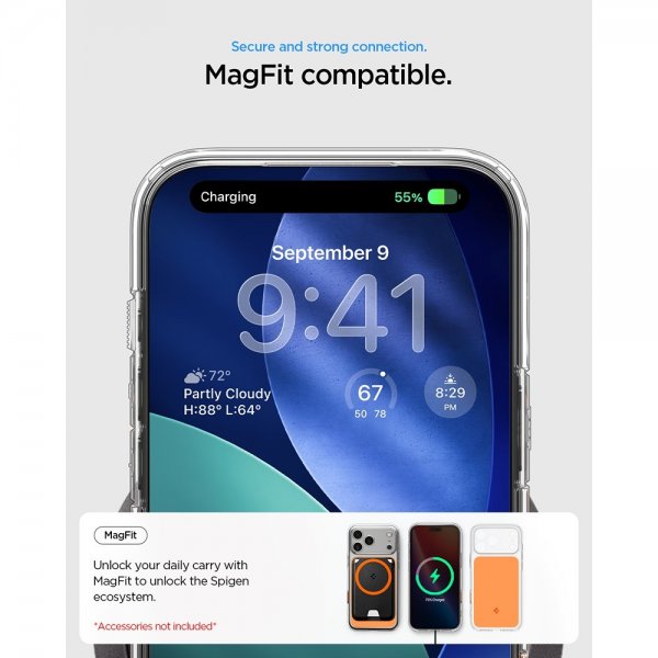Spigen iPhone 17 Pro Max Skal Ultra Hybrid T MagFit Glossy Orange