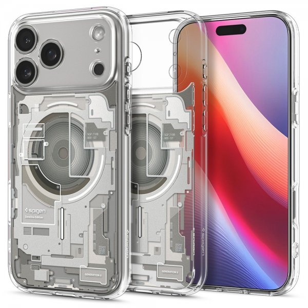 Spigen iPhone 17 Pro Max Skal Ultra Hybrid Zero One MagFit Natural Titanium
