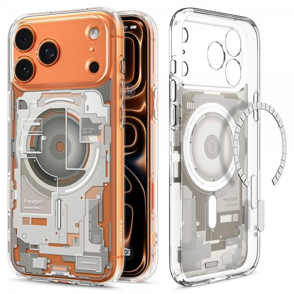 Spigen iPhone 17 Pro Max Skal Ultra Hybrid Zero One MagFit Natural Titanium