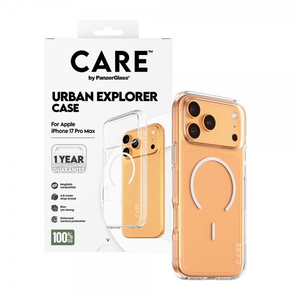 CARE by PanzerGlass iPhone 17 Pro Max Skal Urban Explorer MagSafe Vit