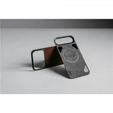 Nomad iPhone 17 Pro Max Skin Mag Leather Back Rustic Brown