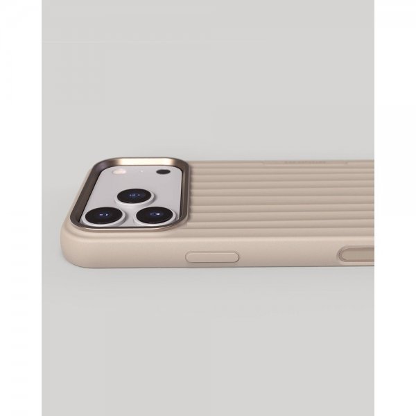 Nudient iPhone 17 Pro Skal Bold Case MagSafe Linen Beige