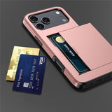 iPhone 17 Pro Skal Card Slide Roseguld