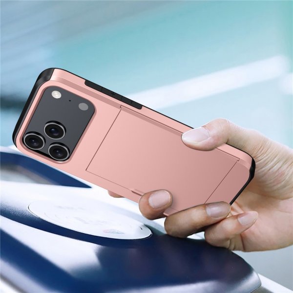 iPhone 17 Pro Skal Card Slide Svart
