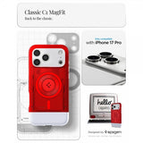 Spigen iPhone 17 Pro Skal Classic C1 MagFit Ruby
