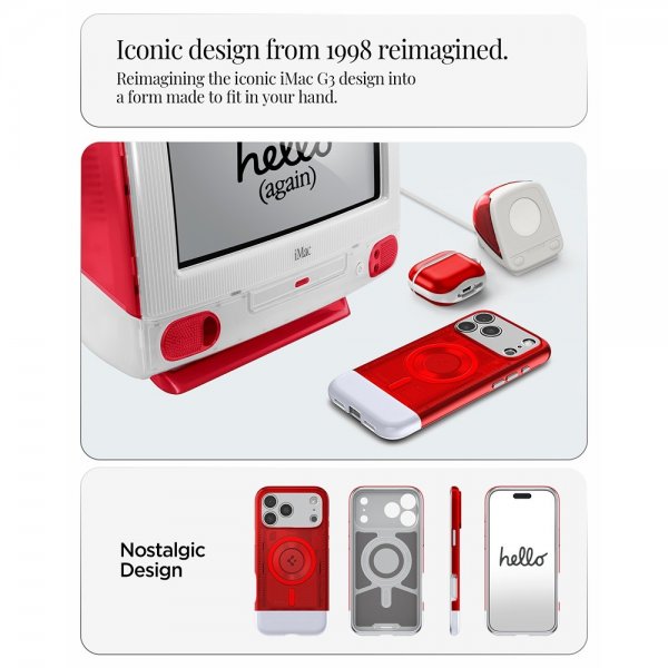 Spigen iPhone 17 Pro Skal Classic C1 MagFit Ruby