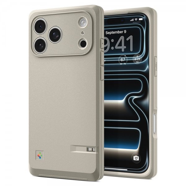 Spigen iPhone 17 Pro Skal Classic LS MagFit Stone