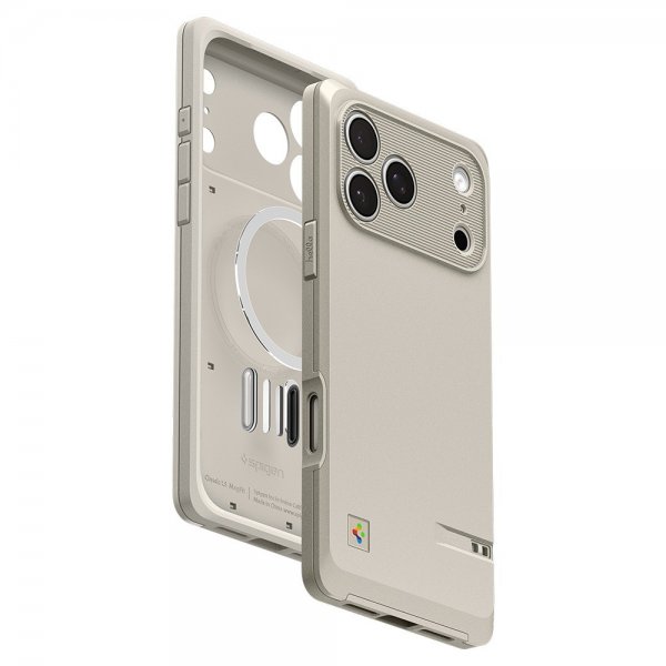 Spigen iPhone 17 Pro Skal Classic LS MagFit Stone