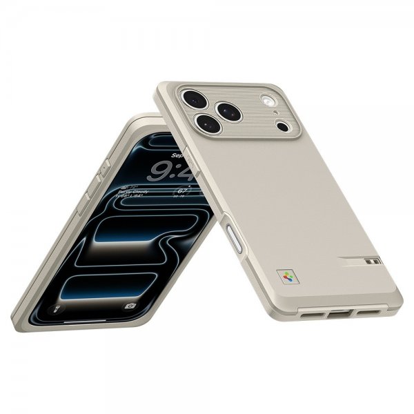 Spigen iPhone 17 Pro Skal Classic LS MagFit Stone