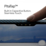 Pitaka iPhone 17 Pro Skal Edge Black/Blue Twill