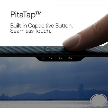 Pitaka iPhone 17 Pro Skal Edge Black/Blue Twill