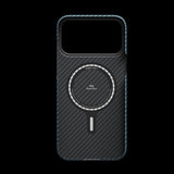 Pitaka iPhone 17 Pro Skal Edge Black/Blue Twill