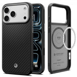 Spigen iPhone 17 Pro Skal Enzo Aramid T MagFit Svart Silver