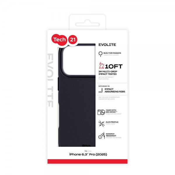 Tech21 iPhone 17 Pro Skal EvoLite MagSafe Svart