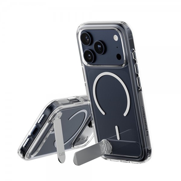 CARE by PanzerGlass iPhone 17 Pro Skal Kickstand MagSafe Transparent