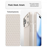 Spigen iPhone 17 Pro Skal Liquid Air Natural Titanium