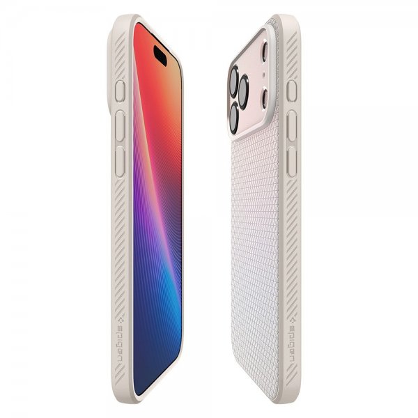Spigen iPhone 17 Pro Skal Liquid Air Natural Titanium