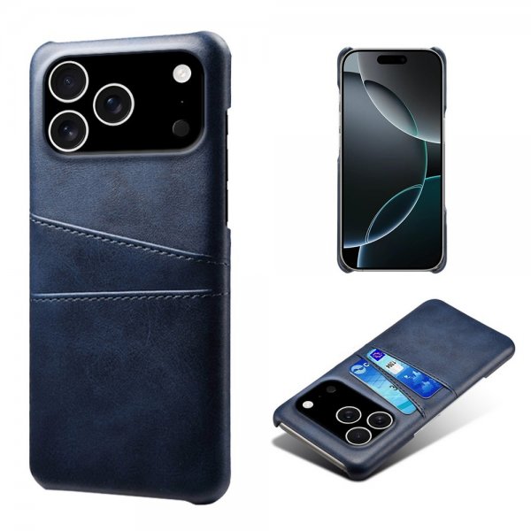 iPhone 17 Pro Skal med två Kortfack Blå