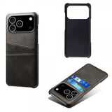 iPhone 17 Pro Skal med två Kortfack Svart