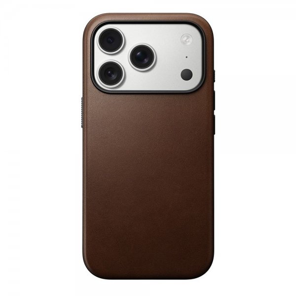 Nomad iPhone 17 Pro Skal Modern Leather Case Brun