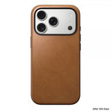 Nomad iPhone 17 Pro Skal Modern Leather Case English Tan